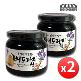 Blue One Pear & Balloon Flower Root Syrup 600g x 2 bottles Domestic Pear & Balloon Flower Root Syrup Medicinal Balloon Flower Root Syrup Balloon Flower & Pear Syrup Pear & Balloon Flower Root Extract / 블루원 배도라지청 600g x 2병 국산 배도라지 도라지청 약도라지청 도라지배청 배도라지고 진액 액기스