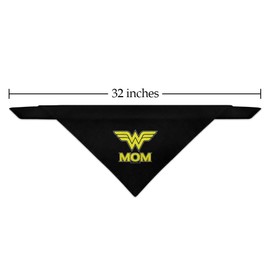 GRAPHICS & MORE Wonder Woman Wonder Mom Logo Dog Pet Bandana