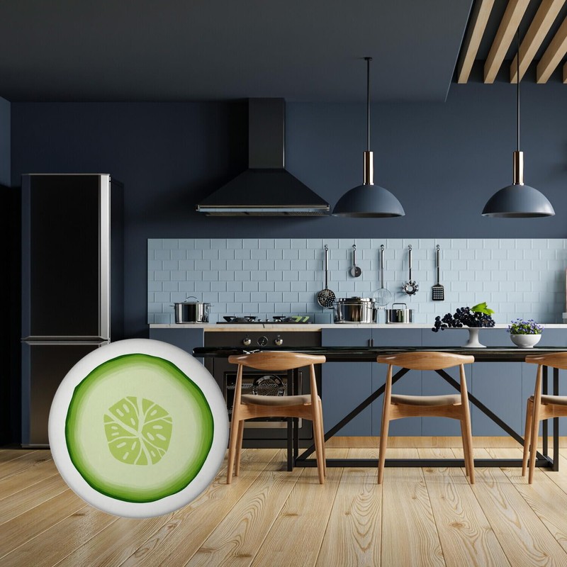 Cucumber Magnet Round Funny Magnet Round for the Fridge for