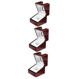 KOMBIUDA 3pcs Storage Case Elegant Jewelry Box for Bracelets Necklaces Transparent Shape Prize Box for Home Travel Soft Cushion Organizer