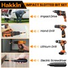 Hakkin 13Pcs Slotted Tip Screwdriver Bits S2 Steel Flat Head