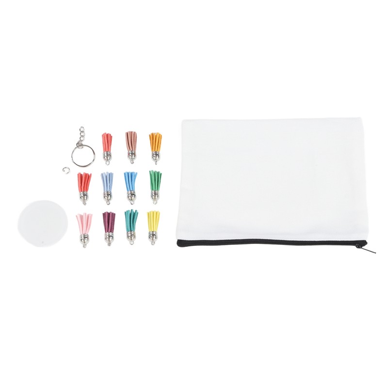 Sublimation Cosmetic Bag Blanks Set DIY Thermal Transfer Blank Cosmetic