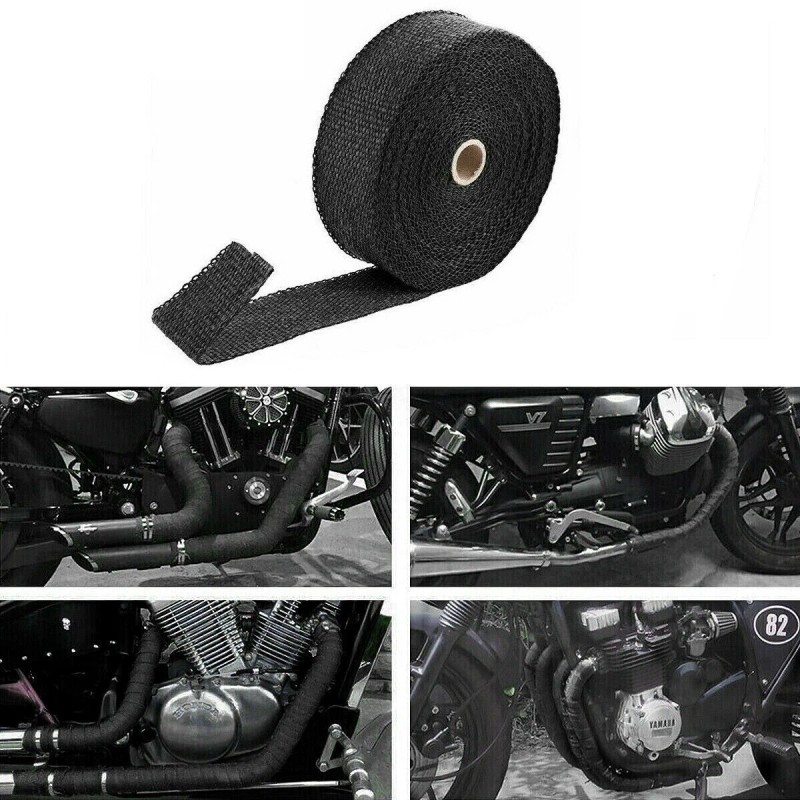 Unbranded Motorcycle Exhaust Thermal Tape Header Pipe Heat Wrap Thermal