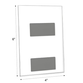 Douildhaiy 8 Pack Magnetic Picture Frames for Refrigerator, 5x7 Magnetic Photo Holders for Fridge, Acrylic Magnetic Picture Frame for Displaying Frames,Children Artworks