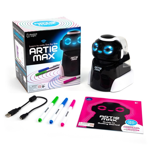 Educational Insights Artie Max The Coding, Drawing Robot, STEM Toy, Classroom Must Haves, Ages 8+