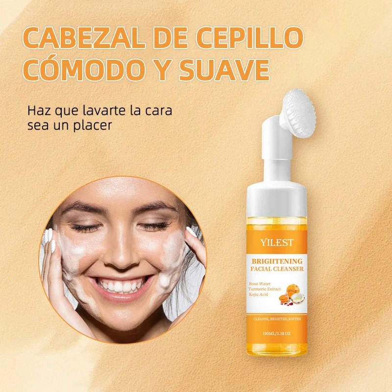 Limpiador Facial Espuma Hidra Todo Tipo Aclara Antimanchas