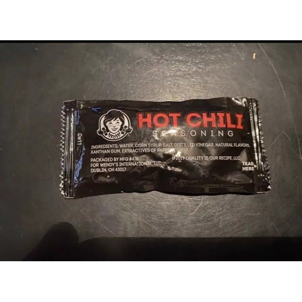 Wendy’s (40 Packets) Wendy's Hot Chili Seasoning Sauce Packets Wendys