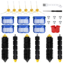 21 PCS Accessories for i Robot Roomba 692 694 536 551 552 564 585 589 595 614 618 620 650 651 660 665 680 690 Robot Vacuum, Replacement Parts Main Brush, Side Brush, Filter