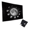 ABOOFAN 1Pc Moon Pattern Tapestry Delicate Wall Blanket for Bedroom