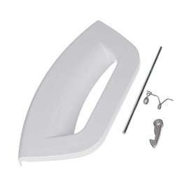 White Plastic Door Handle Lever Release Kit for Hotpoint Futura Washing Machine,Washer Dryers C00285747 and C00507932