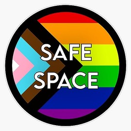 MAGNET Intersectional Safe Space Magnetic Vinyl Sticker Decal Magnet 5"