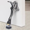 1 Pack, Silver Kick Down Door Stopper for Bottom of