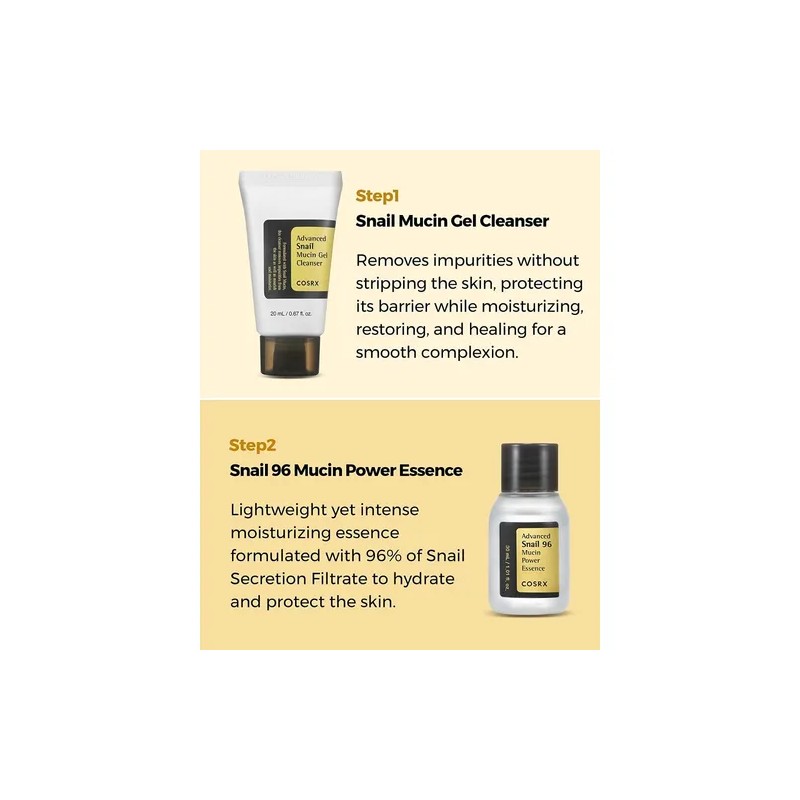 Cosrx All About Snail Korean Skincare, Kit De Prueba 4