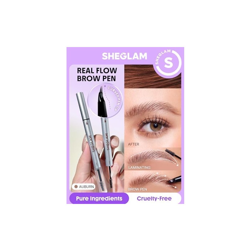 SHEGLAM Lápiz Laminador de Cejas Real Flow - Castaño Rojizo