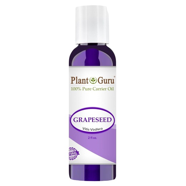 Grapeseed Oil 2 oz. Cold Pressed 100% Pure Natural Grape Seed For Skin Face Hair