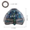 HWFEI Small Tiffany Lamp Shade 8 Inch Accessories Replacement Stained