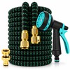 100FT Expandable Garden Hose with 10-Function Nozzle – Lightweight No-Kink