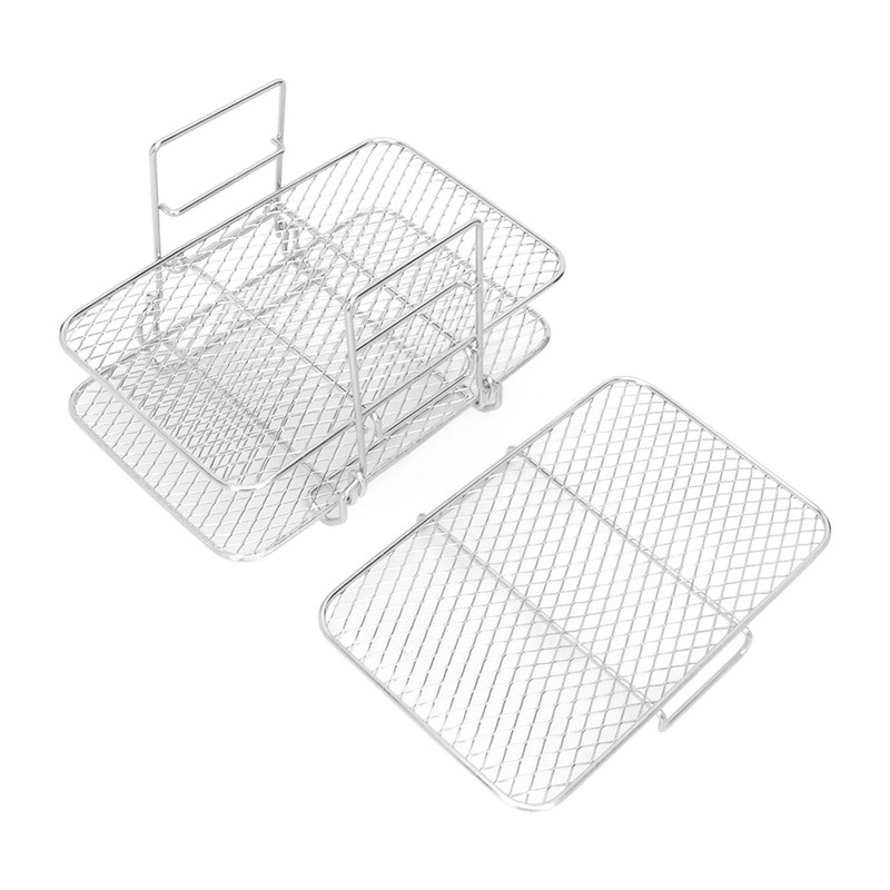 Fryer Racks Stainless Steel 3 Stackable Racks for Ninjia DZ201