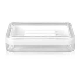 möve Line Soap Dish 12 x 8.5 x 2.5 cm Acrylic White