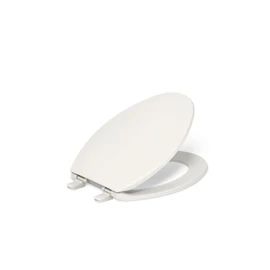 KOHLER K-4774-47 Brevia Elongated Toilet Seatwith Quick-Release Hinges and Quick-Attach Hardware for Easy Clean in Biscuit