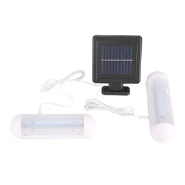 VLUOO Solar Powered Shed Light Rechargeable Split with On Off Switch Indoor Solar Lights for Sheds Inside Solar Powered Lights for Garden, Greenhouse, Corridor