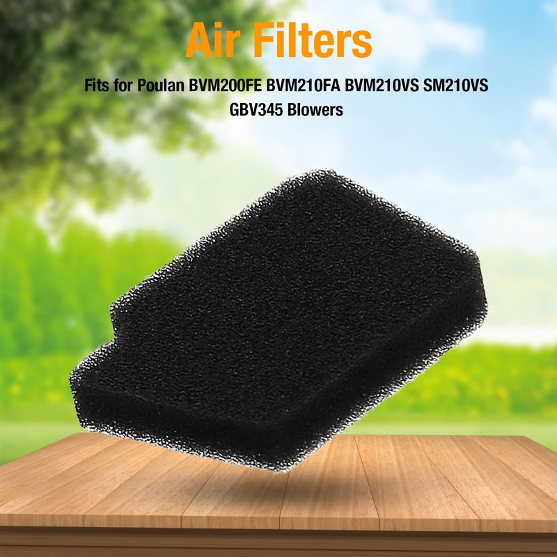 4pcs 545146501 Air Filter Replacement for Poulan BVM200FE BVM210FA BVM210VS