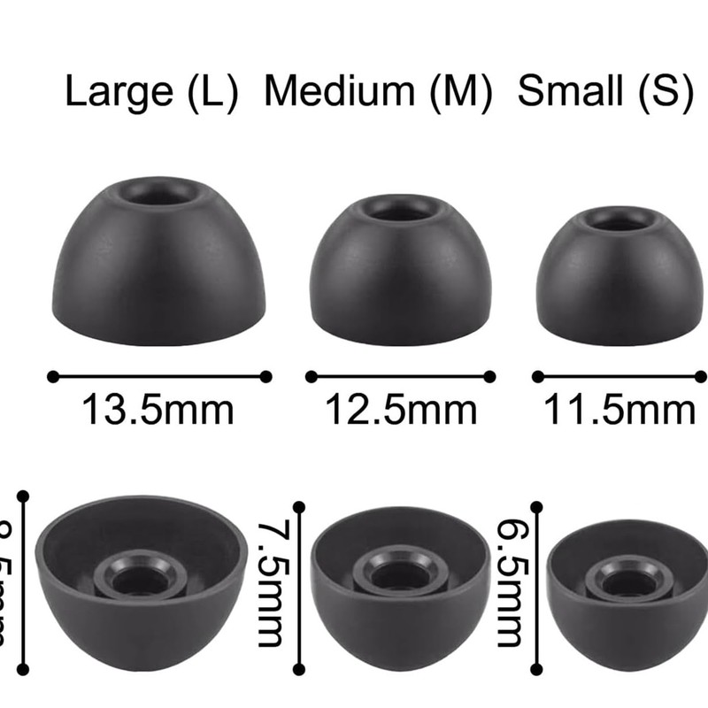 6 Pairs Eartips for Beats Fit Pro, S/M/L 3 Sizes
