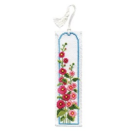 Textile Heritage Hollyhocks Counted Cross Stitch Bookmark Kit [Kitchen]