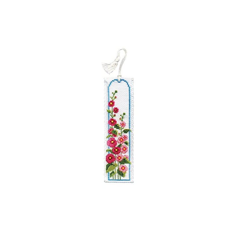 Textile Heritage Hollyhocks Counted Cross Stitch Bookmark Kit [Kitchen]