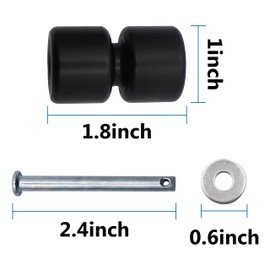 2 Sides GMNR-925 Rollers Pins Washers Rings Kit Replacement for Trailer Tailgate Lift Assist.Use for Trailer Tailgate Lift.4 Pack