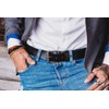 Alpenleder Slate Leather Belt - Robust Genuine Leather Belt -