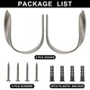 HOJLKLD 2 Pack Curtain Holdbacks, Aluminum Alloy Wall Mounted Decorative