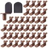 Hocansen 50 Pcs Shelf Pins Shelf Support Pegs with Rubber