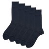 Fukusuke Fun: BUSINESS 3FV02WVA Men's Plain Crew Length Socks, 5