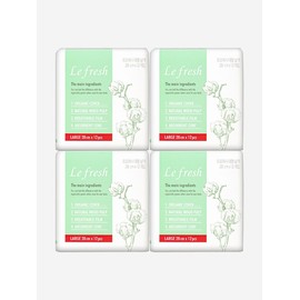 Organic 100% cotton cover vegan sanitary napkin large 4 packs (48 sheets) / 유기농 100% 순면커버 비건생리대 대형 4팩 (48매)