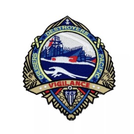 Cruisers, Destroyers Pacific Vigilance Patch –  With Hook and Loop,4.5x3.5