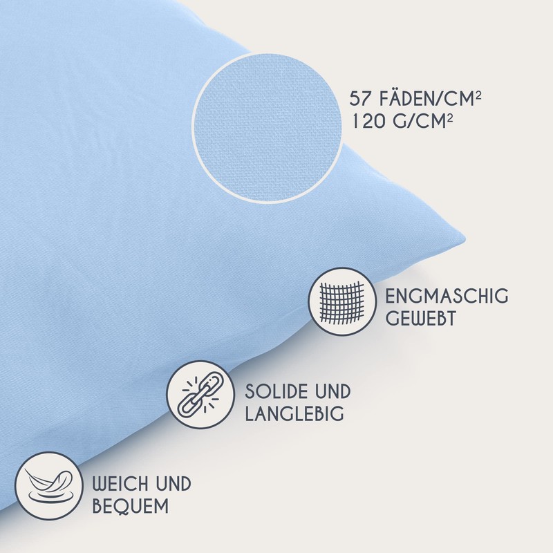 Dreamzie Renforcé Cotton Pillowcase 40 x 40 cm (Set of
