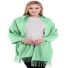 CJ Apparel - Bufanda gruesa de mezcla de algodón con