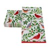 Caspari Songbirds and Holly Paper Guest Towel Napkins in White