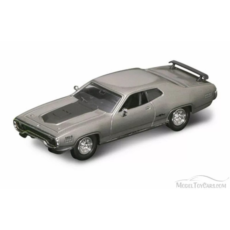 Road Signature 1971 Plymouth GTX Silver Road Signature 94218 1/43