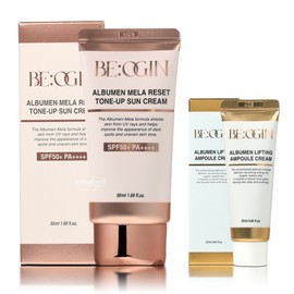 인별프리 Biojin Jeon-in-hwa Albumin Mela Reset Tone-Up No Makeup Sunscreen 50ml + Cream 25ml