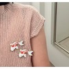 2 x Koi Fish Brooch Koi Pin Japanese Koi Pin