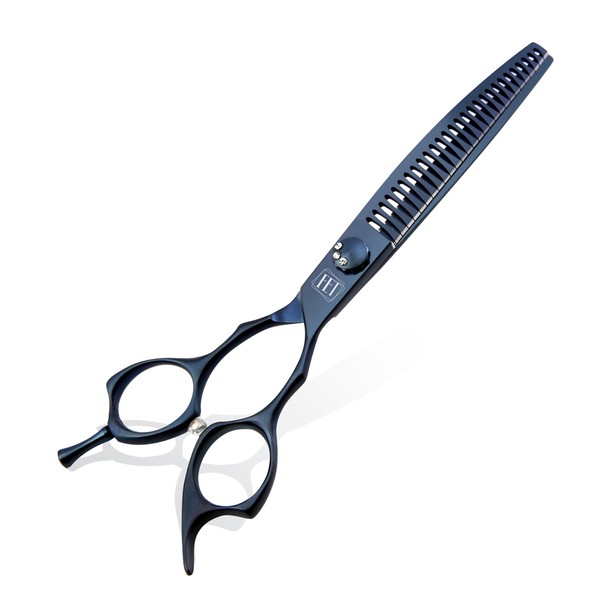 Fenice Totem Dog Grooming Scissors: 7" Curved Chunker Pet Shears