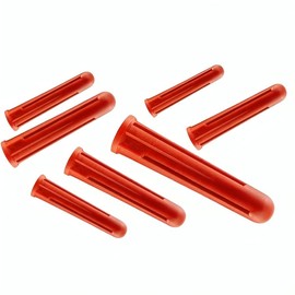 Red Raw Plugs 30mm House Wall Plugs Heavy Duty Raw Plugs for fastenings in Concrete, Bricks, Gypsum plasterboard, chipboard Without Screws 60 Pack