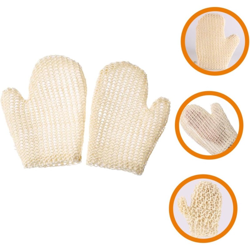 Guantes Exfoliantes de Sisal Beaupretty para Ducha - 2 Piezas