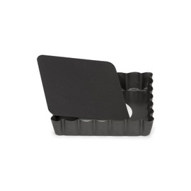 Patisse 02959 Mini Molde Cuadrado Desmontable, Acero, 10 cm