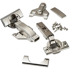 Blum 1/2"-3/4" Overlay Blum 110° Soft-Close Clip Top Face Frame Mounting Plates Pair