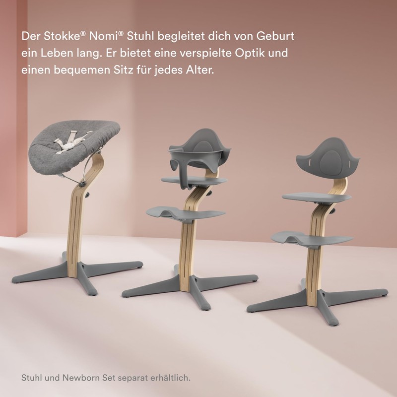 Stokke Nomi Baby Set, Anthracite - Provides your baby with