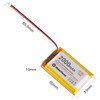 MakerFocus 2pcs 3.7V 2000mAh Lithium Rechargeable Battery 1S 1C LiPo