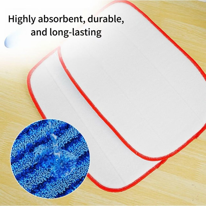 4 Pack A1375-100/101 Microfiber Mop Pads Refills Compatible with McCulloch